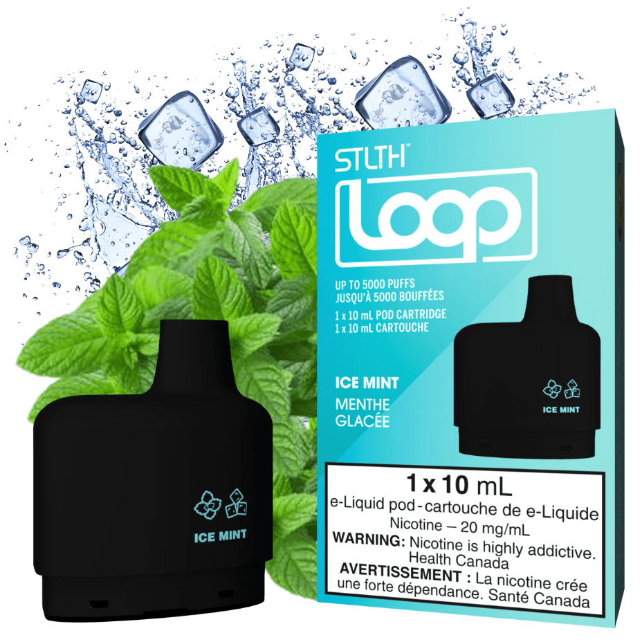 STLTH Loop Pods-Ice Mint 20mg / 5000Puffs Okotoks Vape SuperStore Okotoks Alberta