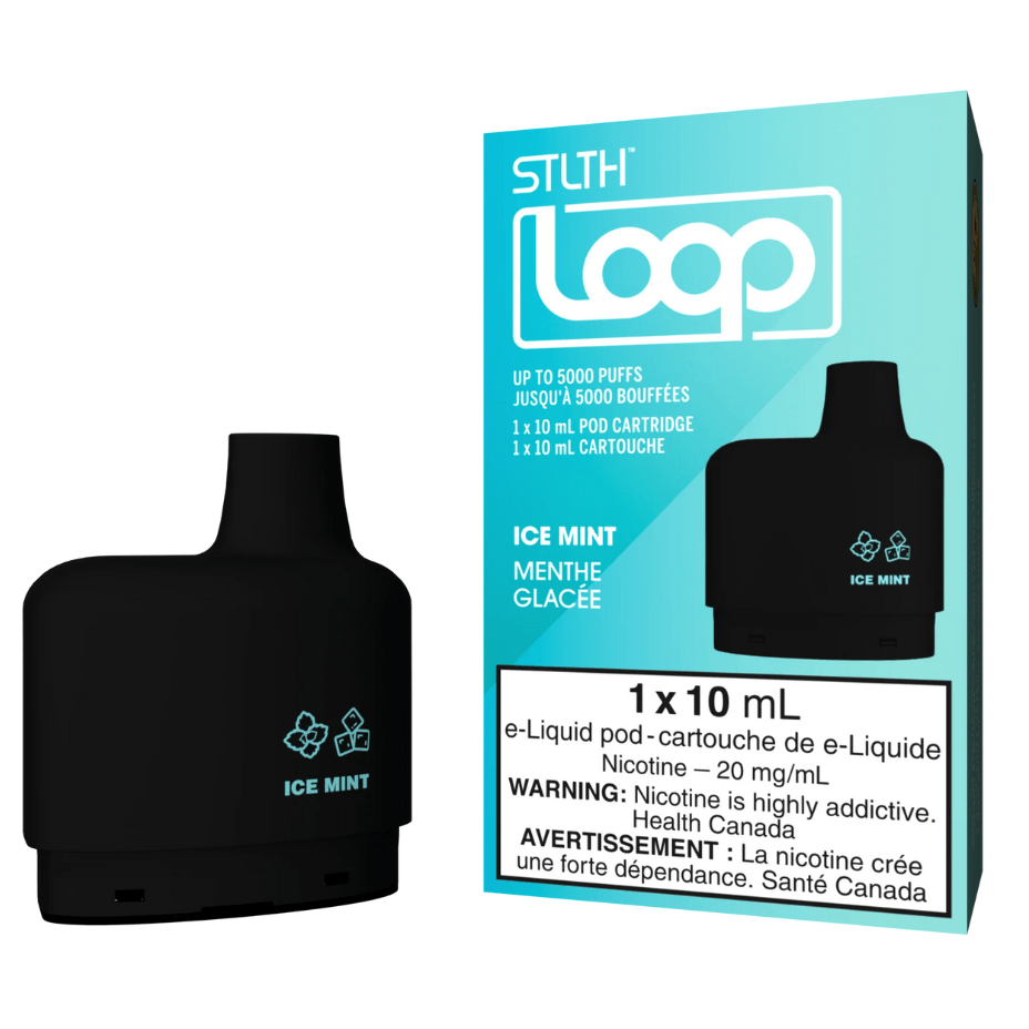 STLTH Loop Pods-Ice Mint 20mg / 5000Puffs Okotoks Vape SuperStore Okotoks Alberta