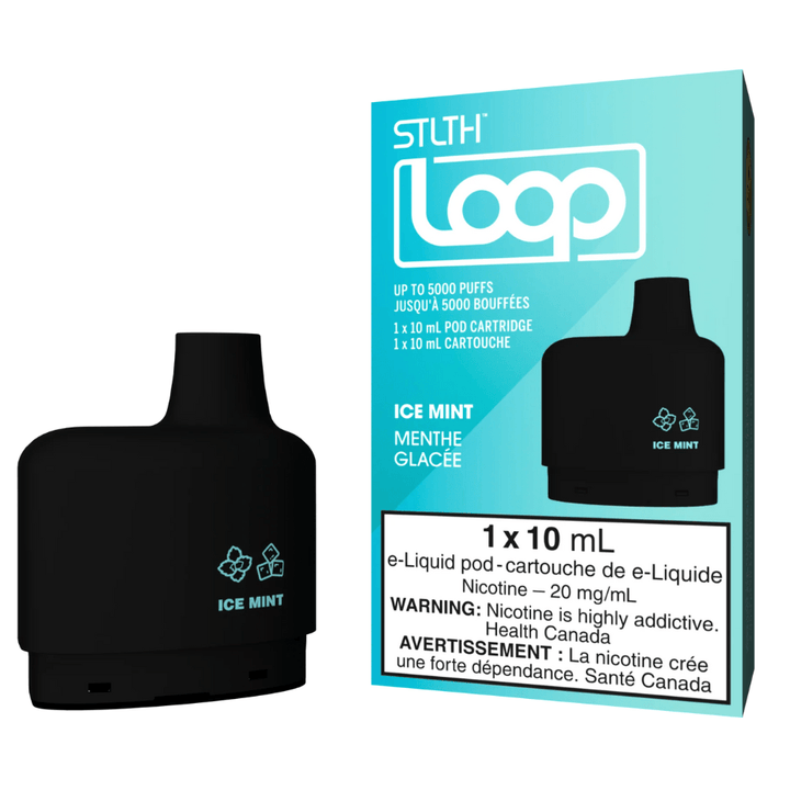 STLTH Loop Pods-Ice Mint 20mg / 5000Puffs Okotoks Vape SuperStore Okotoks Alberta