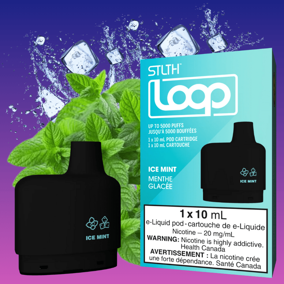 STLTH Loop Pods-Ice Mint 20mg / 5000Puffs Okotoks Vape SuperStore Okotoks Alberta