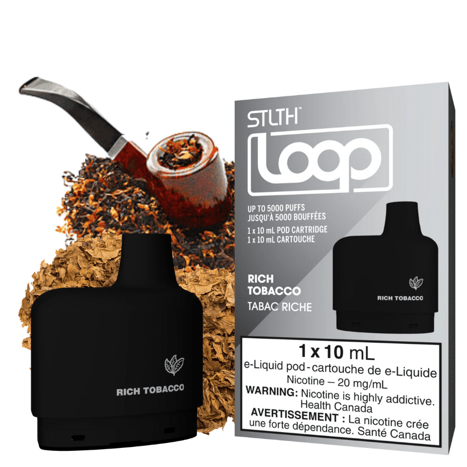STLTH Loop Pods-Rich Tobacco 20mg / 5000Puffs Okotoks Vape SuperStore Okotoks Alberta