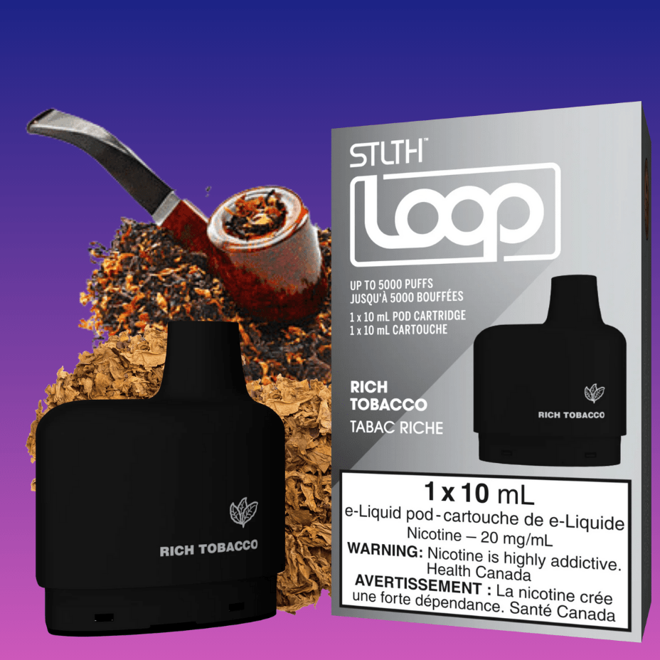 STLTH Loop Pods-Rich Tobacco 20mg / 5000Puffs Okotoks Vape SuperStore Okotoks Alberta