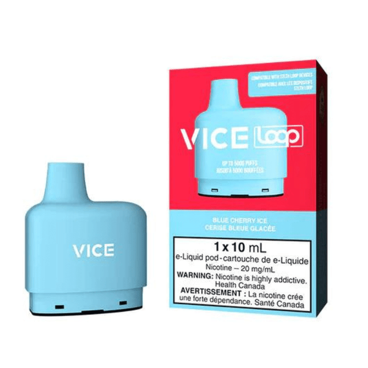 STLTH Loop Vice Pods-Blue Cherry Ice 20mg / 5000Puffs Okotoks Vape SuperStore Okotoks Alberta