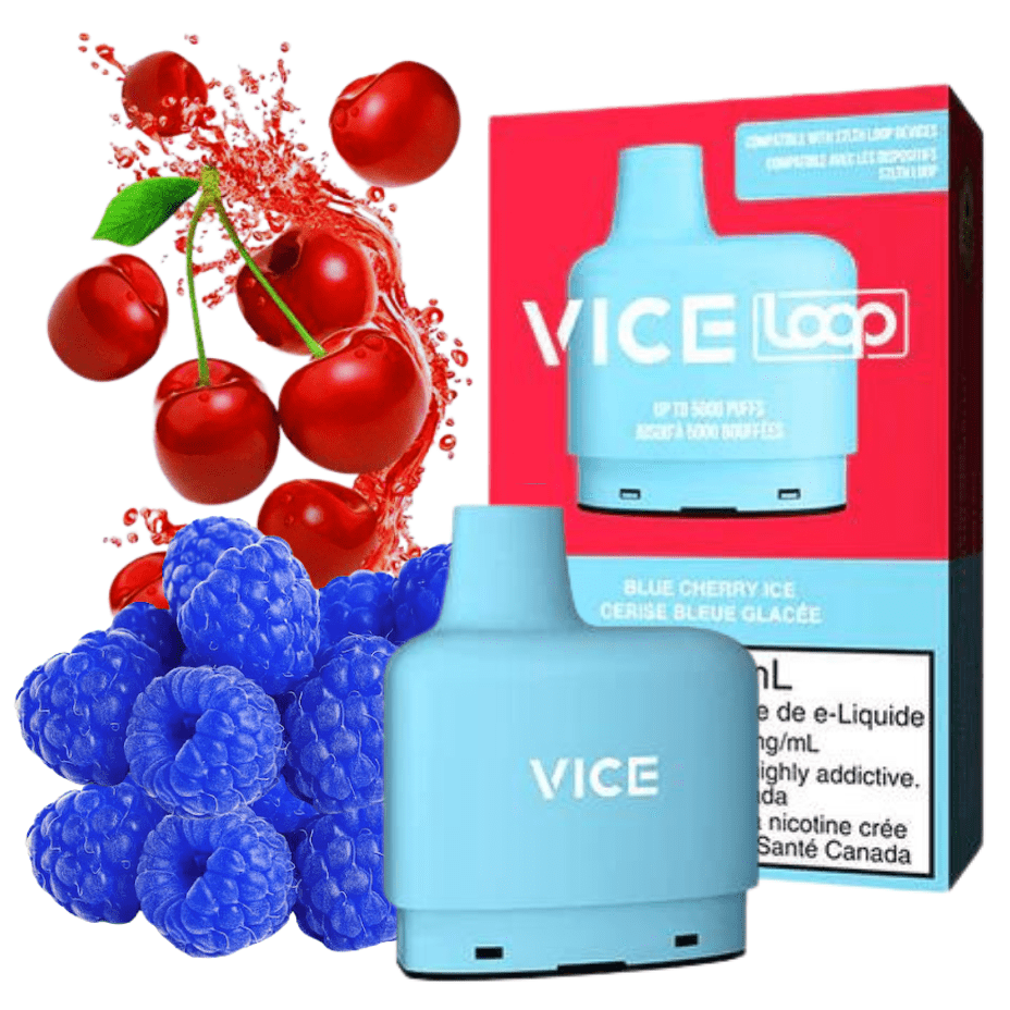 STLTH Loop Vice Pods-Blue Cherry Ice 20mg / 5000Puffs Okotoks Vape SuperStore Okotoks Alberta