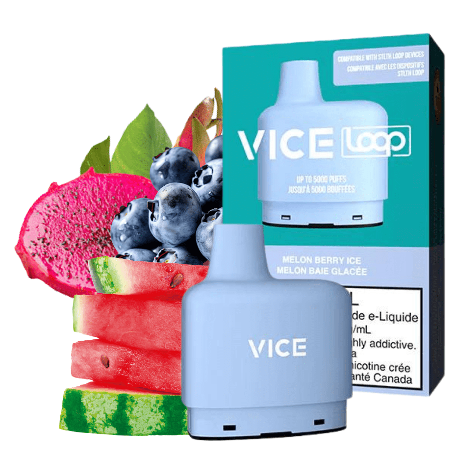 STLTH Loop Vice Pods-Melon Berry Ice 20mg / 5000Puffs Okotoks Vape SuperStore Okotoks Alberta