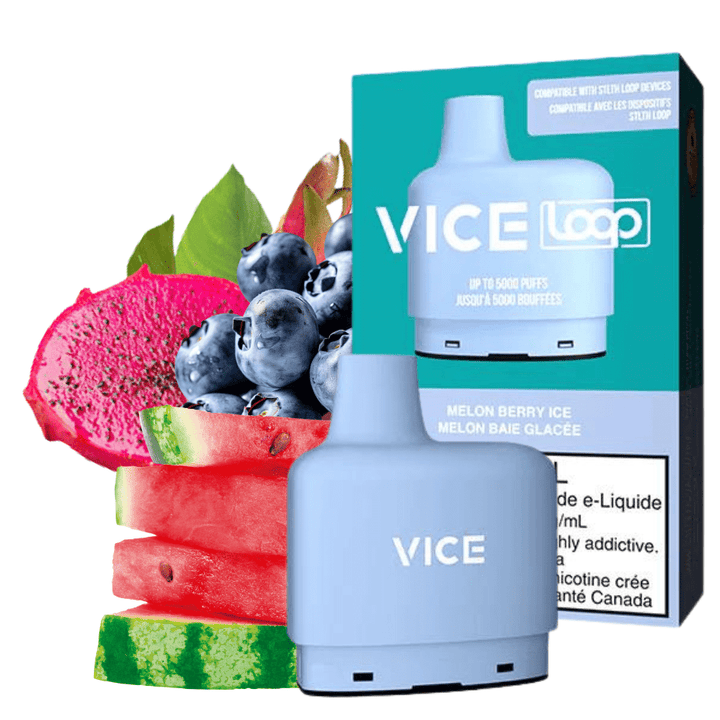 STLTH Loop Vice Pods-Melon Berry Ice 20mg / 5000Puffs Okotoks Vape SuperStore Okotoks Alberta