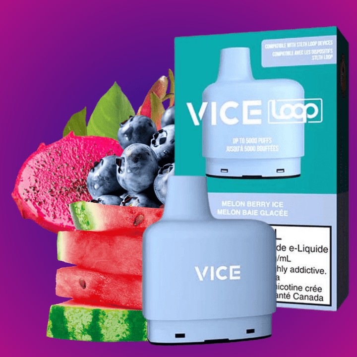 STLTH Loop Vice Pods-Melon Berry Ice 20mg / 5000Puffs Okotoks Vape SuperStore Okotoks Alberta