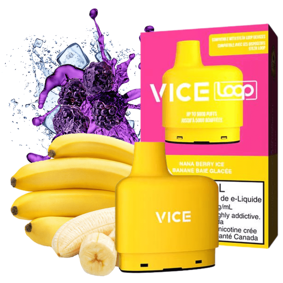 STLTH Loop Vice Pods-Nana Berry Ice 20mg / 5000Puffs Okotoks Vape SuperStore Okotoks Alberta