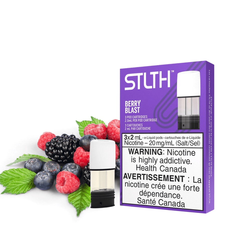 STLTH Pods-Berry Blast 3/pkg / 20mg Okotoks Vape SuperStore Okotoks Alberta