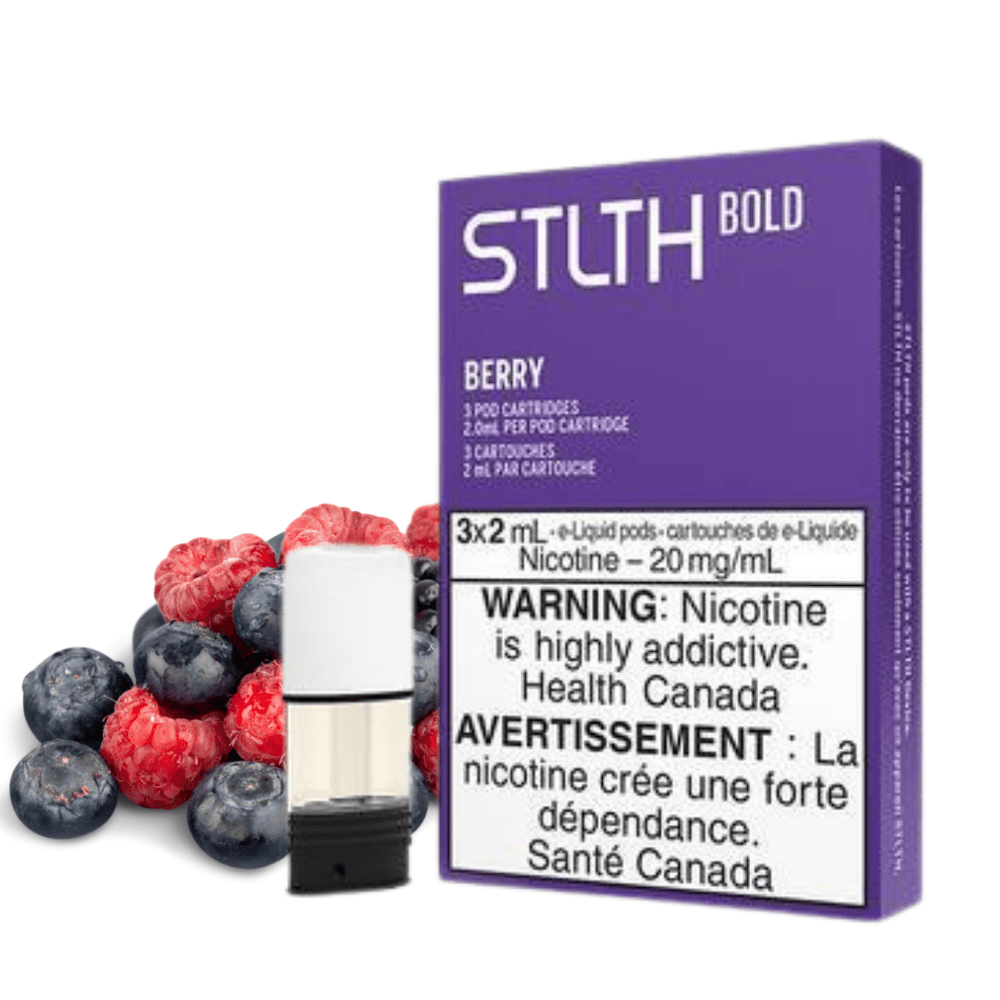 STLTH Pods-Berry Blast 3/pkg / BOLD 35 Okotoks Vape SuperStore Okotoks Alberta