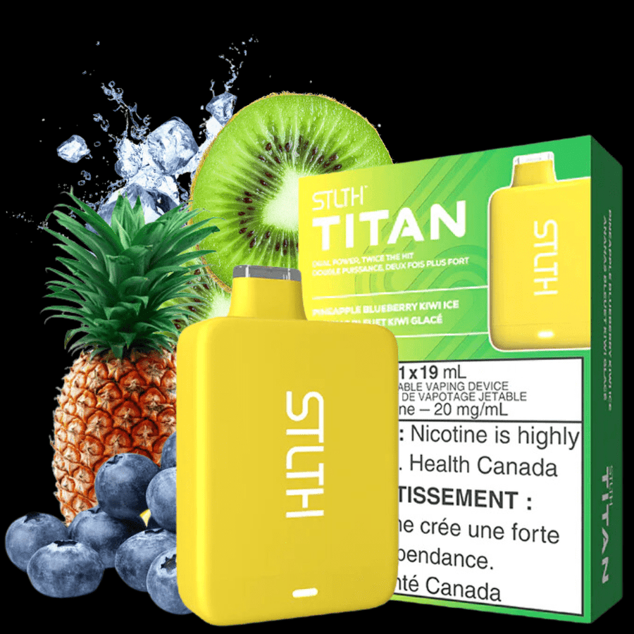 STLTH Titan 10K Disposable Vape-Pineapple Blueberry Kiwi Ice 19ml / 20mg Okotoks Vape SuperStore Okotoks Alberta