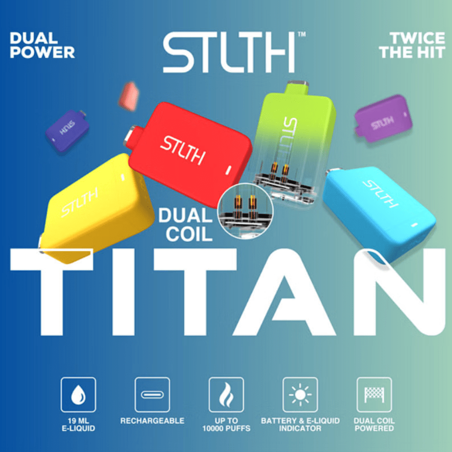 STLTH Titan 10K Disposable Vape-Razz Apple Ice 19ml / 20mg Okotoks Vape SuperStore Okotoks Alberta