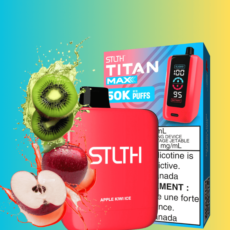 STLTH Titan Max 50k Disposable Vape-Apple Kiwi Ice 50000 Puffs Okotoks Vape SuperStore Okotoks Alberta