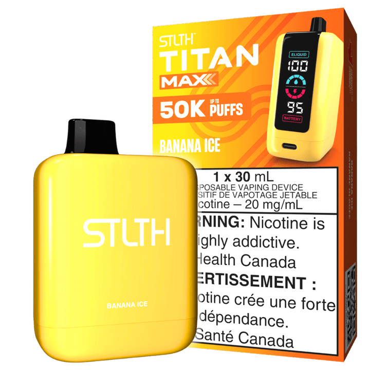 STLTH Titan Max 50k Disposable Vape-Banana Ice 50000 Puffs Okotoks Vape SuperStore Okotoks Alberta