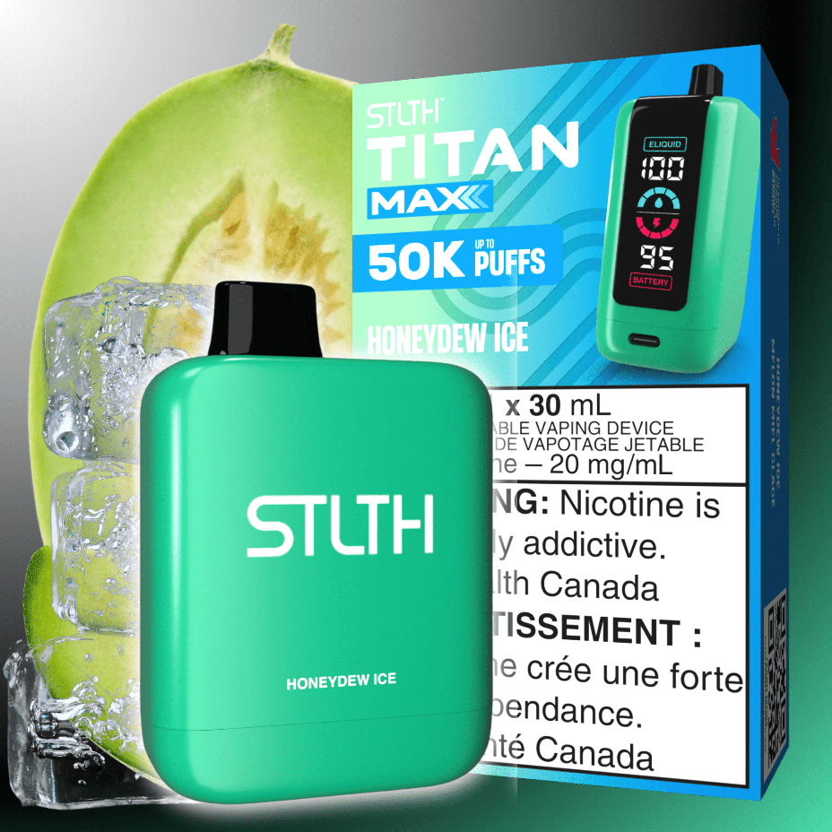 STLTH Titan Max 50k Disposable Vape-Honeydew Ice 50000 Puffs Okotoks Vape SuperStore Okotoks Alberta