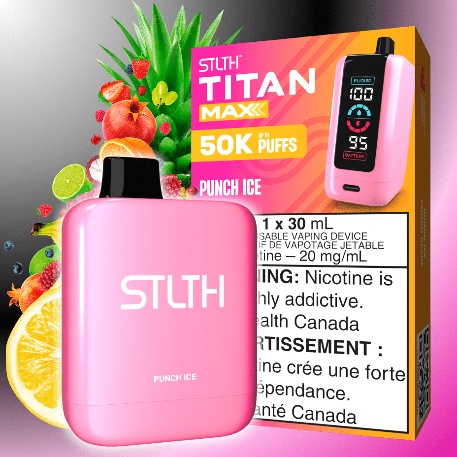 STLTH Titan Max 50k Disposable Vape-Punch Ice 50000 Puffs Okotoks Vape SuperStore Okotoks Alberta