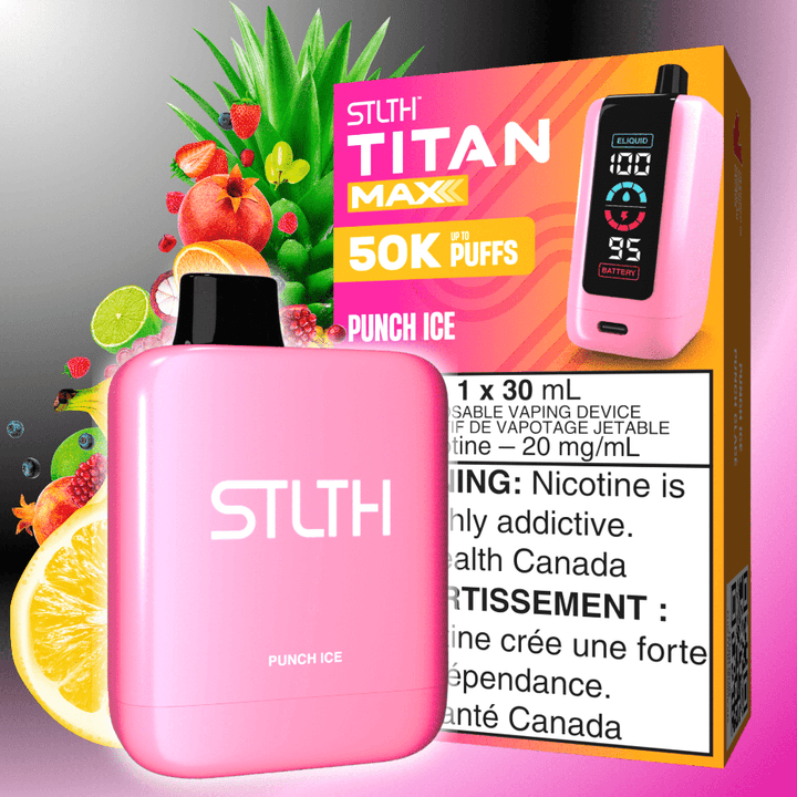 STLTH Titan Max 50k Disposable Vape-Punch Ice 50000 Puffs Okotoks Vape SuperStore Okotoks Alberta