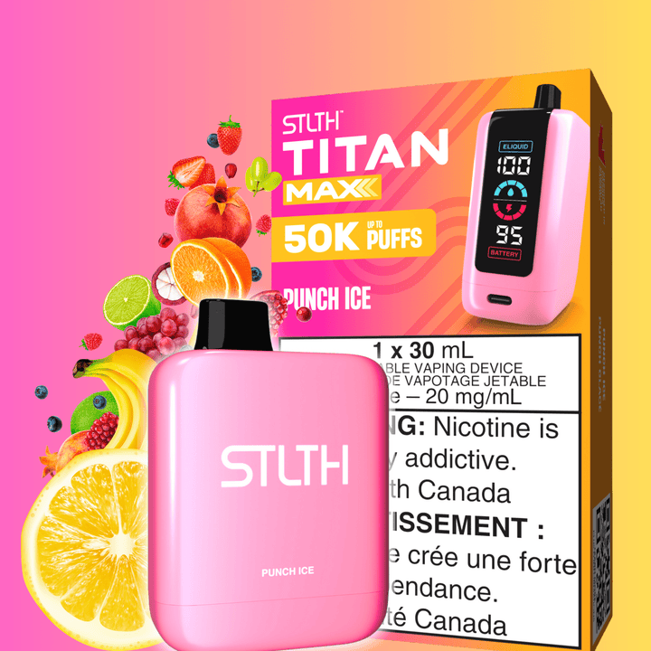 STLTH Titan Max 50k Disposable Vape-Punch Ice 50000 Puffs Okotoks Vape SuperStore Okotoks Alberta