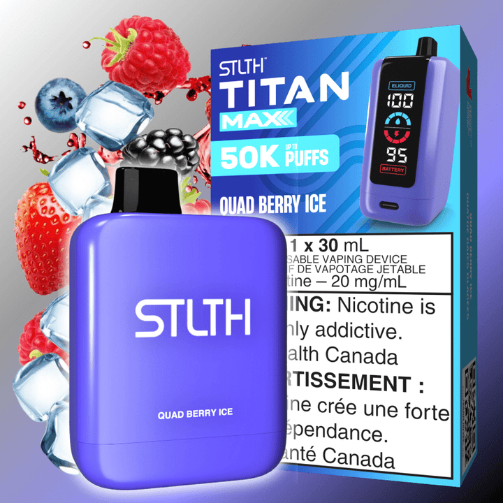 STLTH Titan Max 50k Disposable Vape-Quad Berry Ice 50000 Puffs Okotoks Vape SuperStore Okotoks Alberta