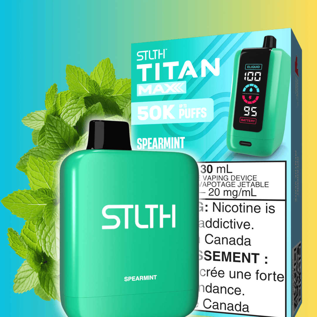 STLTH Titan Max 50k Disposable Vape-Spearmint 50000 Puffs Okotoks Vape SuperStore Okotoks Alberta