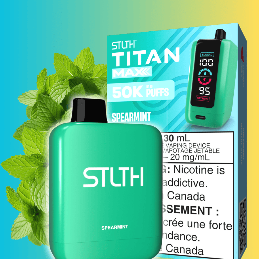 STLTH Titan Max 50k Disposable Vape-Spearmint 50000 Puffs Okotoks Vape SuperStore Okotoks Alberta