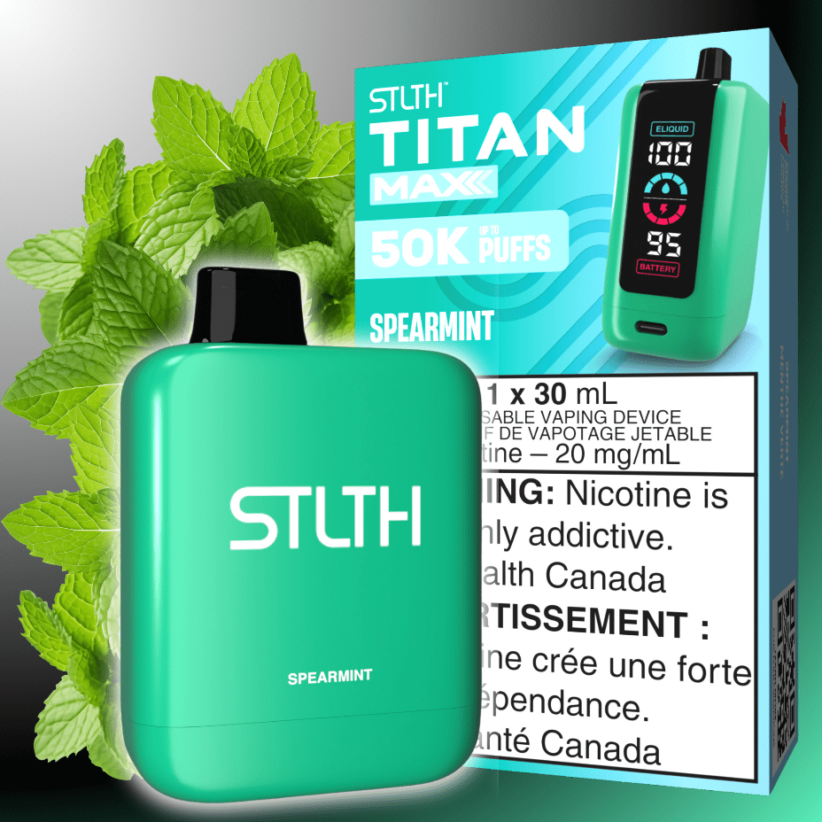 STLTH Titan Max 50k Disposable Vape-Spearmint 50000 Puffs Okotoks Vape SuperStore Okotoks Alberta