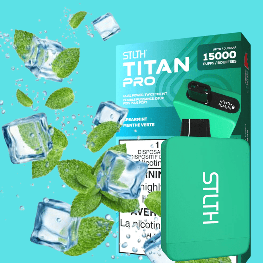 STLTH Titan Pro Disposable Vape-Spearmint 20mL / 20mg Okotoks Vape SuperStore Okotoks Alberta