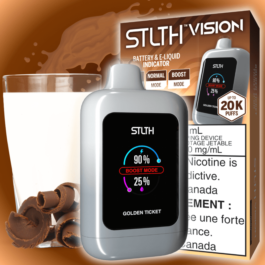 STLTH Vision 20K Disposable Vape - Golden Ticket 20000 Puffs / 20mg Okotoks Vape SuperStore Okotoks Alberta