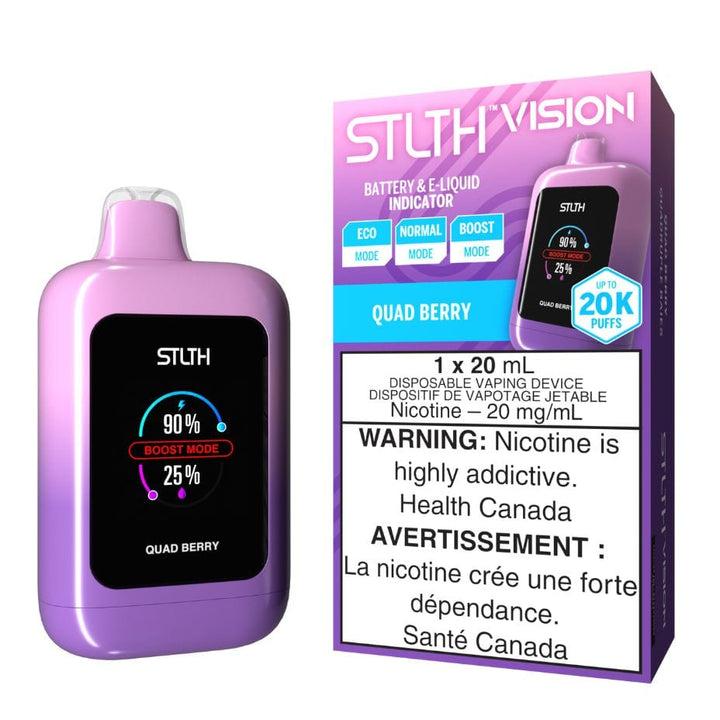 STLTH VISION Disposable Vape - Quad Berry Okotoks Vape SuperStore Okotoks Alberta