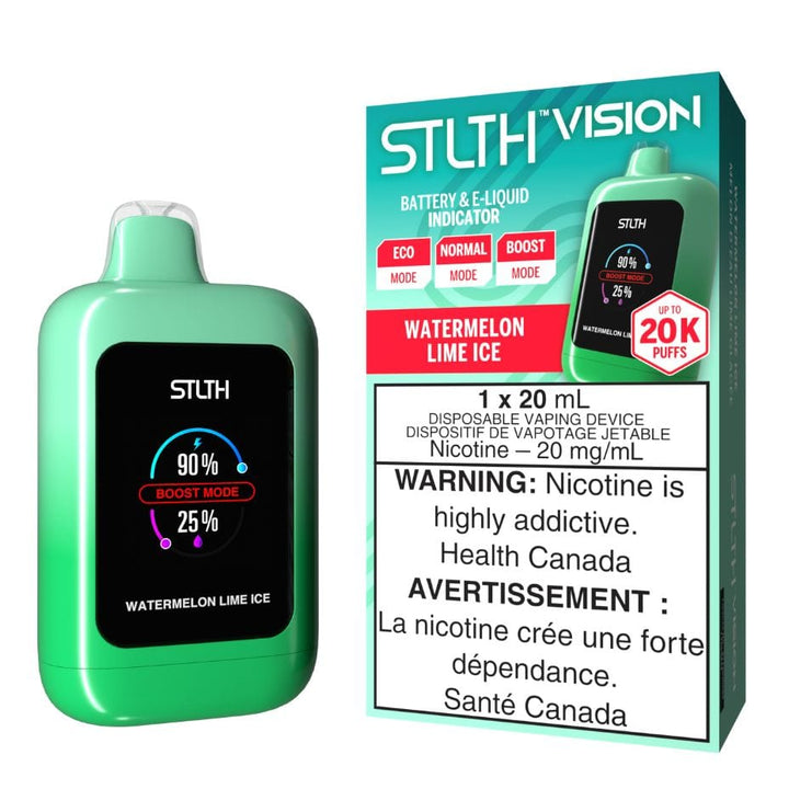 STLTH VISION Disposable Vape - Watermelon Lime Ice Okotoks Vape SuperStore Okotoks Alberta