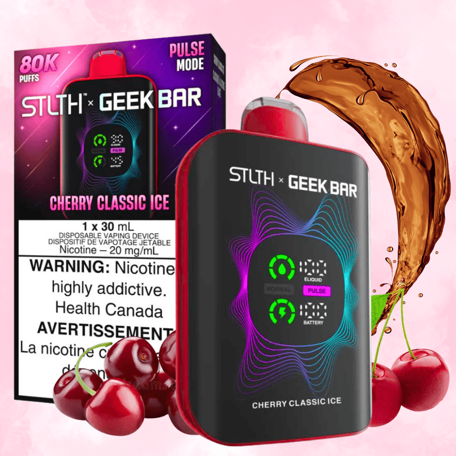 STLTH x Geek Bar 80K Disposable Vape - Cherry Classic Ice 80000 Puffs / 20mg Okotoks Vape SuperStore Okotoks Alberta