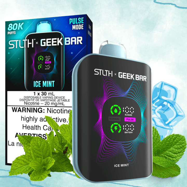 STLTH x Geek Bar 80K Disposable Vape - Ice Mint 80000 Puffs / 20mg Okotoks Vape SuperStore Okotoks Alberta