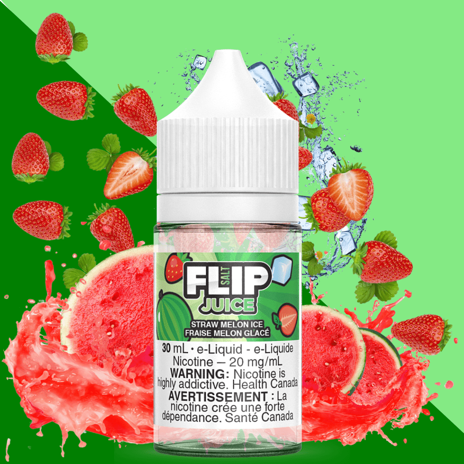 Straw Melon Ice Salt by Flip Juice 30ml / 12mg Okotoks Vape SuperStore Okotoks Alberta