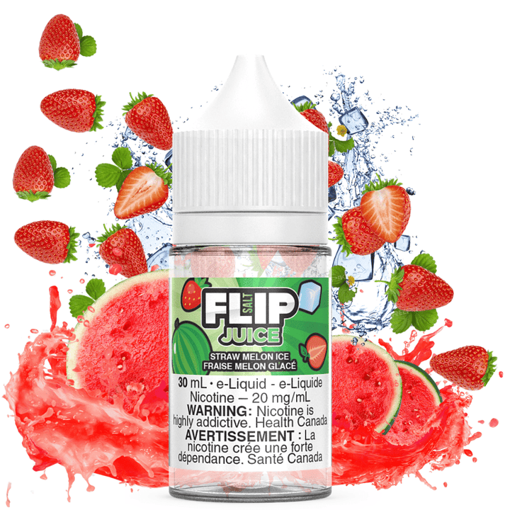 Straw Melon Ice Salt by Flip Juice Okotoks Vape SuperStore Okotoks Alberta