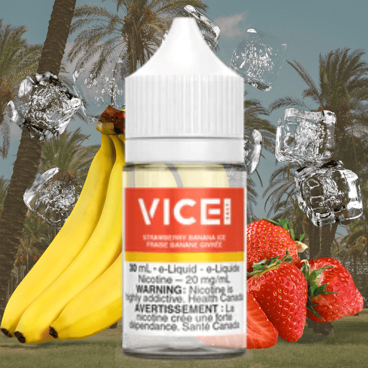 Strawberry Banana Ice Salt by Vice E-Liquid Okotoks Vape SuperStore Okotoks Alberta