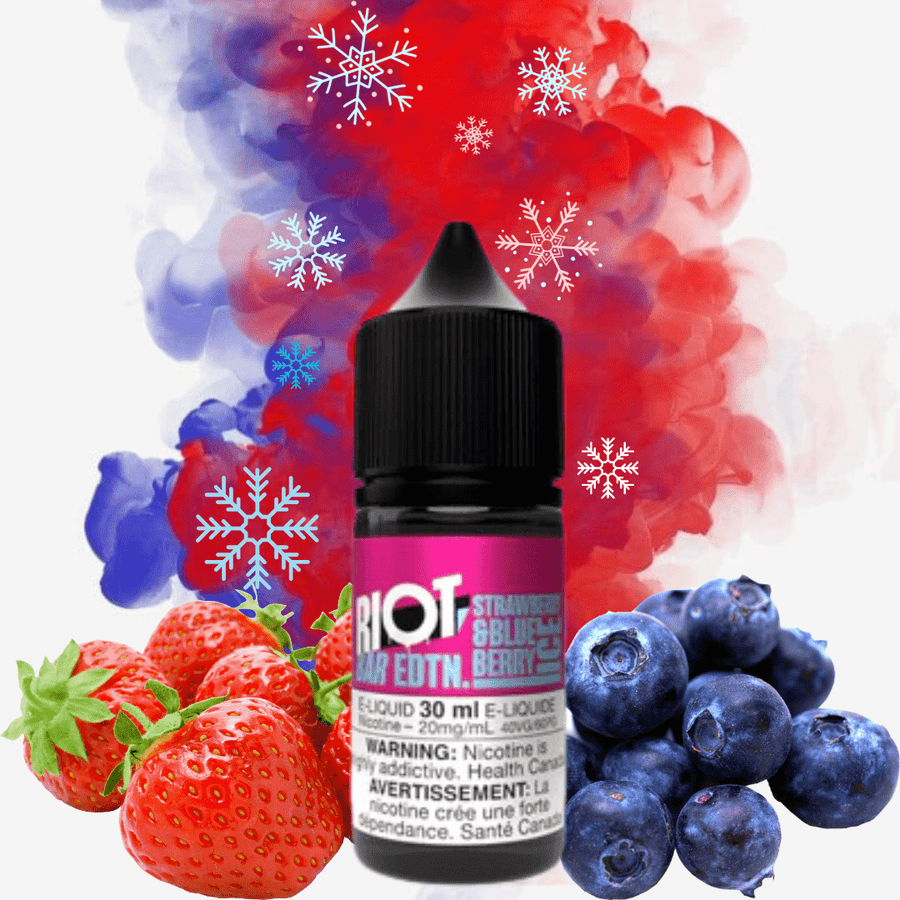 Strawberry Blueberry Ice Salt by Riot Bar E-Liquid 30ml / 10mg Okotoks Vape SuperStore Okotoks Alberta