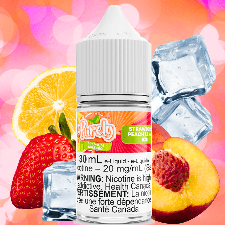 Strawberry Peach Lemon Ice Salt Nic by Purely E-Liquid Okotoks Vape SuperStore Okotoks Alberta