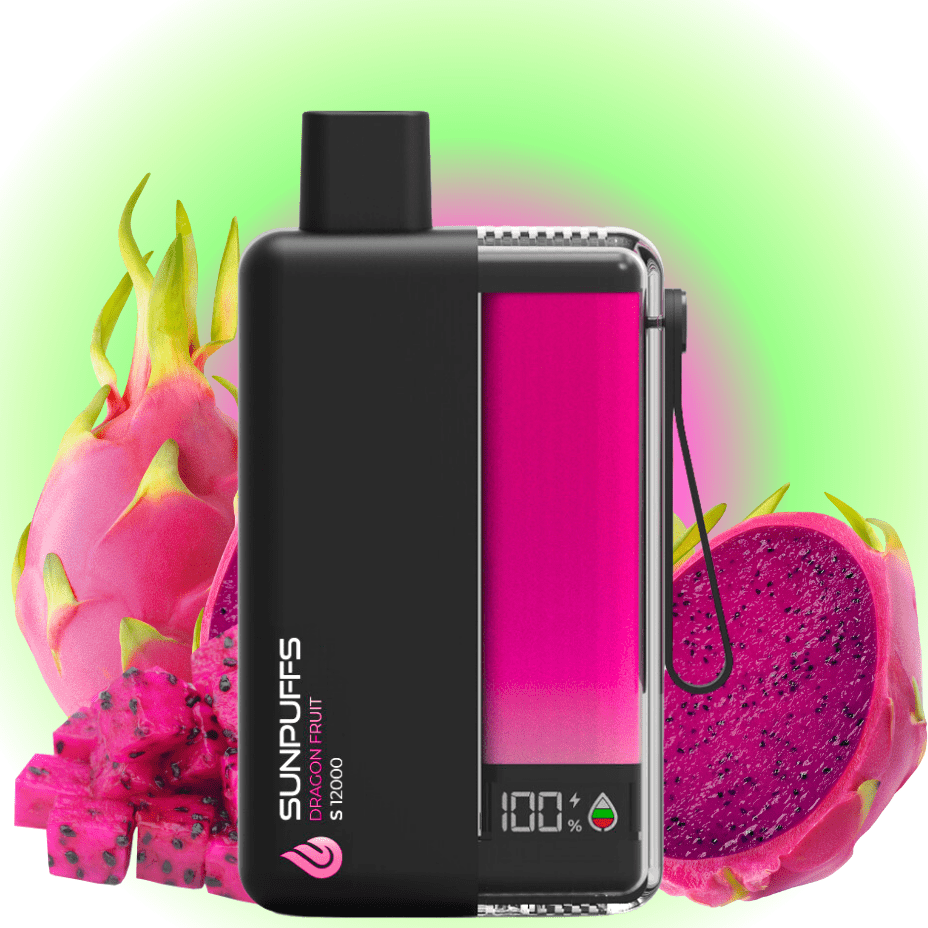 Sunpuffs S12000 Disposable Vape - Dragon Fruit 20mg / 12000 Okotoks Vape SuperStore Okotoks Alberta