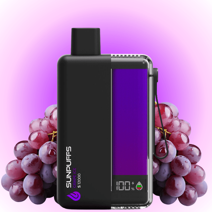 Sunpuffs S12000 Disposable Vape - Grape Ice 20mg / 12000 Okotoks Vape SuperStore Okotoks Alberta