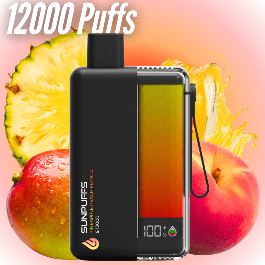 Sunpuffs S12000 Disposable Vape - Pineapple Peach Mango 20mg / 12000 Okotoks Vape SuperStore Okotoks Alberta