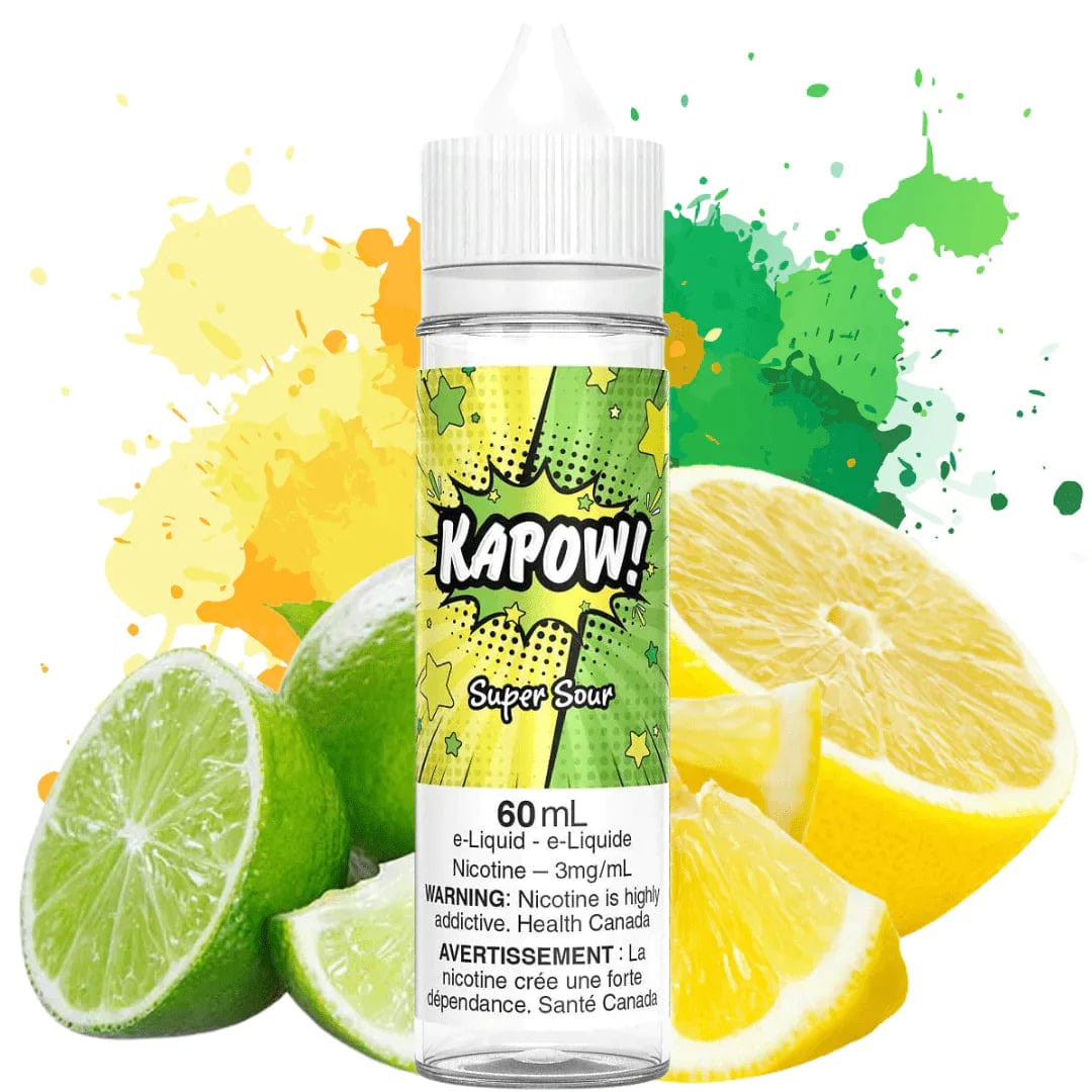 Super Sour by Kapow E-Liquid 60ml / 3mg Okotoks Vape SuperStore Okotoks Alberta