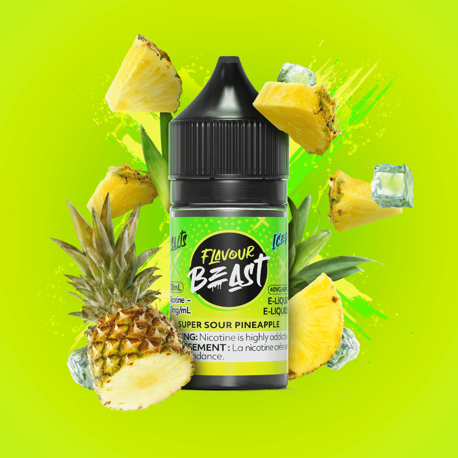 Super Sour Pineapple Salts by Flavour Beast E-Liquid 30ml / 20mg Okotoks Vape SuperStore Okotoks Alberta