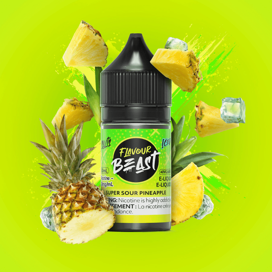 Super Sour Pineapple Salts by Flavour Beast E-Liquid 30ml / 20mg Okotoks Vape SuperStore Okotoks Alberta