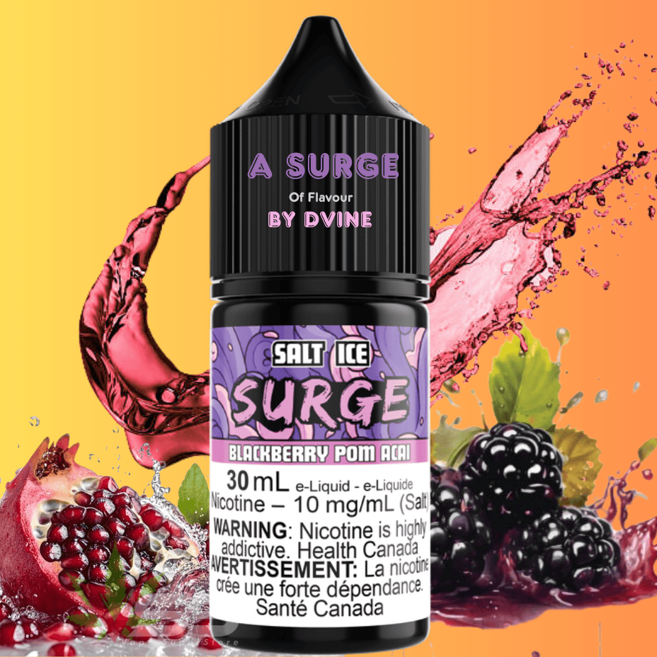Surge E-Liquid-Blackberry Pom Acai Ice Salt 30ml 10mg Okotoks Vape SuperStore Okotoks Alberta