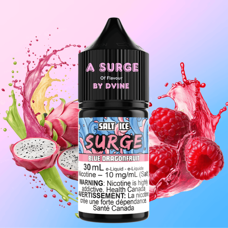 Surge E-Liquid-Blue Dragonfruit Ice Salt 30ml Okotoks Vape SuperStore Okotoks Alberta