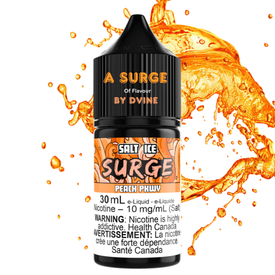 Surge E-Liquid-Peach PKWY Ice Salt 30ml Okotoks Vape SuperStore Okotoks Alberta