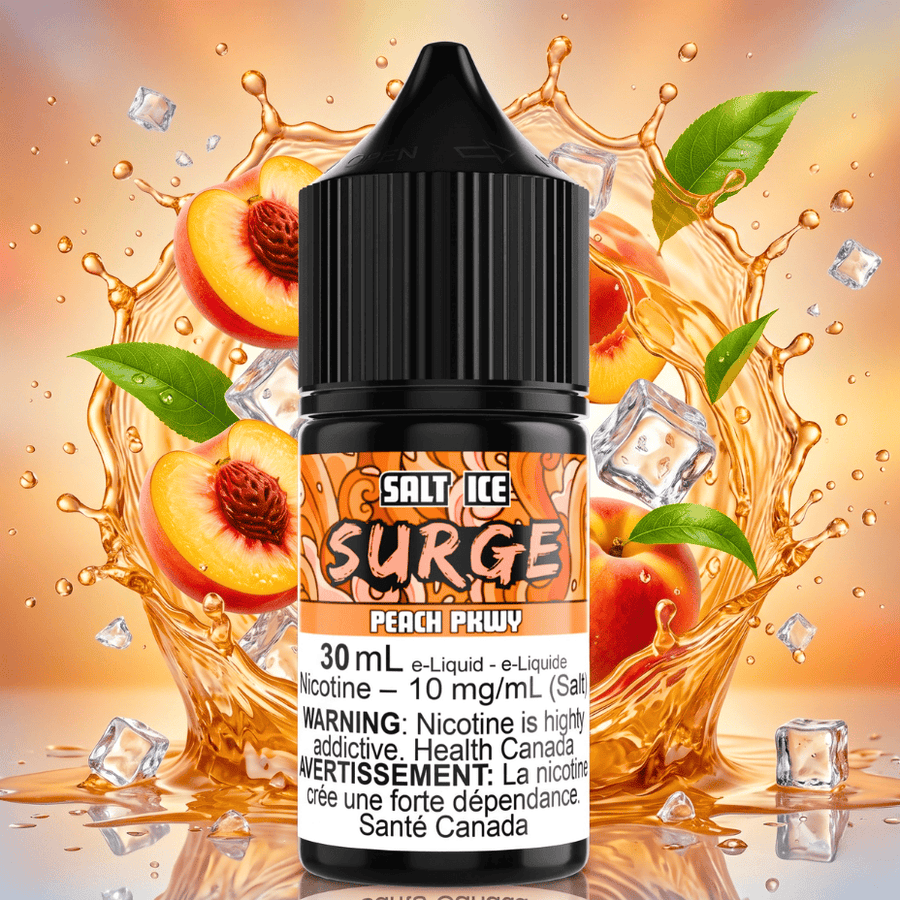 Surge E-Liquid-Peach PKWY Ice Salt 30ml Okotoks Vape SuperStore Okotoks Alberta