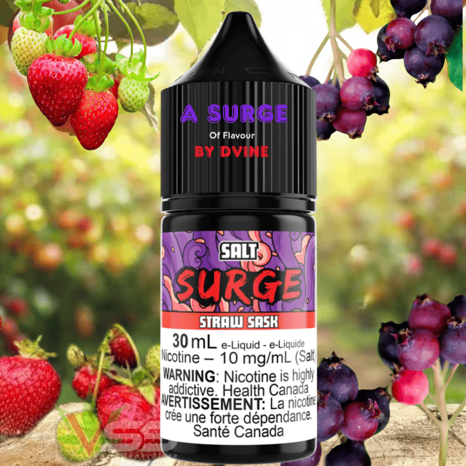 Surge E-Liquid-Straw Sask Salt 30ml 10mg Okotoks Vape SuperStore Okotoks Alberta