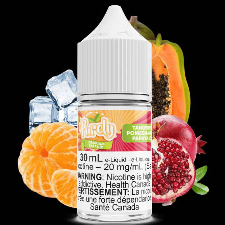 Tangerine Pomegranate Papaya Ice Salt Nic by Purely E-Liquid 30ml / 12mg Okotoks Vape SuperStore Okotoks Alberta