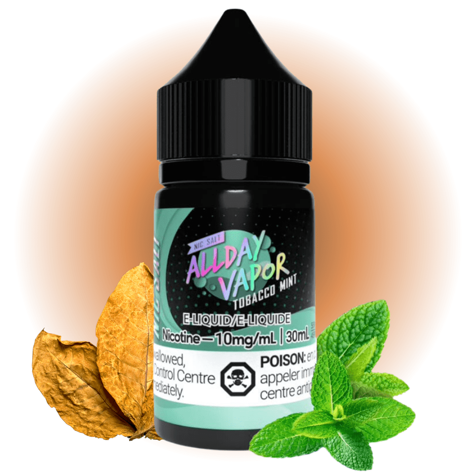 Tobacco Mint Salt by Allday Vapor E-Liquid 10mg Okotoks Vape SuperStore Okotoks Alberta